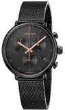 Calvin Klein High Noon Black Dial Black Mesh Bracelet Watch for Women - K8M27421 Authentic Buy Shop Now