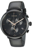 Calvin Klein High Noon Black Dial Black Leather Strap Watch for Men - K8M274CB Authentic Buy Shop Now