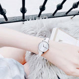 Calvin Klein Rebel White Dial White Leather Strap Watch for Women - K8P231L6 Authentic Buy Shop Now