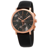 Calvin Klein Posh Grey Dial Black Leather Strap Watch for Men - K8Q376C3 Authentic Buy Shop Now
