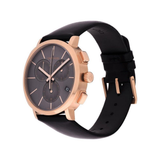 Calvin Klein Posh Grey Dial Black Leather Strap Watch for Men - K8Q376C3 Authentic Buy Shop Now