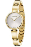 Calvin Klein Authentic Silver Dial Gold Steel Strap Watch for Women - K8G23546 Authentic Buy Shop Now