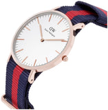 Daniel Wellington Classic Oxford White Dial Two Tone NATO Strap Watch For Women - DW00100029 Authentic Buy Shop Now