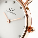Daniel Wellington Classy St Mawes White Dial Brown Leather Strap Watch For Women - DW00100059 Authentic Buy Shop Now