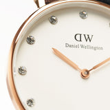 Daniel Wellington Classy St Mawes White Dial Brown Leather Strap Watch For Women - DW00100075 Authentic Buy Shop Now