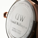 Daniel Wellington Dapper Reading White Dial Black Leather Strap Watch For Women - DW00100118 Authentic Buy Shop Now