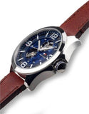 Tommy Hilfiger Bruce Analog Blue Dial Brown Leather Strap Watch for Men - 1791278 Authentic Buy Shop Now