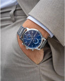 Tommy Hilfiger Kane Blue Dial Silver Steel Strap Watch for Men - 1710401 Authentic Buy Shop Now