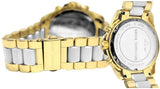 Michael Kors Bradshaw Chronograph White Dial Two Tone Steel Strap Watch For Women - MK5743 Authentic Buy Shop Now