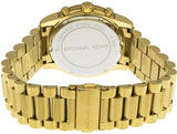Michael Kors Cooper Chronograph White Dial Gold Steel Strap Watch For Women - MK5916 Authentic Buy Shop Now