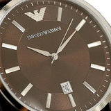 Emporio Armani Renato Classic Brown Dial Brown Leather Strap Watch For Men - AR2413 Authentic Buy Shop Now