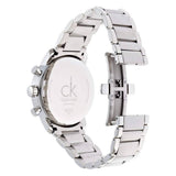 Calvin Klein City Chronograph Black Dial Silver Steel Strap Watch for Men - K2G2714X Authentic Buy Shop Now