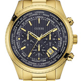 Guess Multifunction Black Dial Gold Steel Strap Watch for Men - W0602G1 Authentic Buy Shop Now