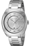 Gucci GG2570 Silver Dial Silver Steel Strap Watch For Men - YA142308 Authentic Buy Shop Now