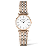 Longines La Grande Classique De Longines White Dial Two Tone Mesh Bracelet Watch for Women - L4.209.1.91.7 Authentic Buy Shop Now