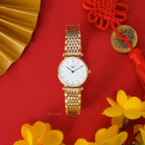 Longines La Grande Classique White Dial Two Tone Mesh Bracelet Watch for Women - L4.209.2.12.7 Authentic Buy Shop Now