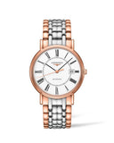 Longines Presence 38.5mm Automatic White Dial Two Tone Steel Strap Watch for Men - L4.921.1.11.7 Authentic Buy Shop Now