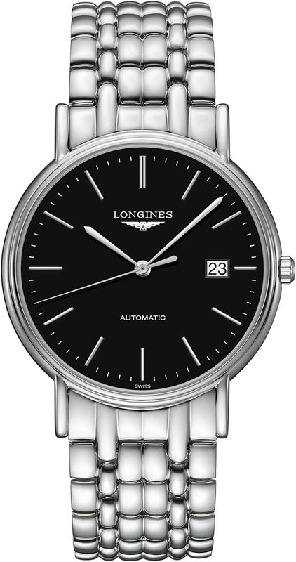 Longines Presence 38.5mm Automatic Stainless Steel Watch for Men - L4.921.4.52.6 Authentic Buy Shop Now