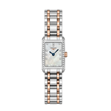 Longines Dolcevita Diamonds Mother of Pearl White Dial Two Tone Steel Strap Watch for Women - L5.258.5.89.7 Authentic Buy Shop Now