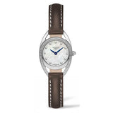 Longines Equestrian Mother of Pearl Dial Brown Leather Strap Watch for Women - L6.136.0.87.2 Authentic Buy Shop Now