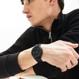 Lacoste 12.12 Black Dial Black Silicon Strap Watch for Men - 2011010 Authentic Buy Shop Now