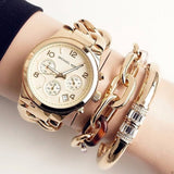 Michael Kors Runway Twist Gold Dial Gold Stainless Steel Strap Watch for Women - MK3131 Authentic Buy Shop Now