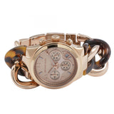 Michael Kors Runway Rose Gold Dial Two Tone Steel Strap Watch for Women - MK4269 Authentic Buy Shop Now