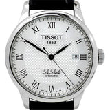 Tissot T Classic Le Locle Automatic Silver Dial Black Leather Strap Watch For Men - T41.1.423.33 Authentic Buy Shop Now