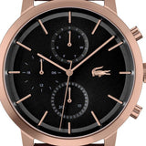 Lacoste Replay Chronograph Black Dial Brown Leather Strap Watch for Men - 2011257 Authentic Buy Shop Now