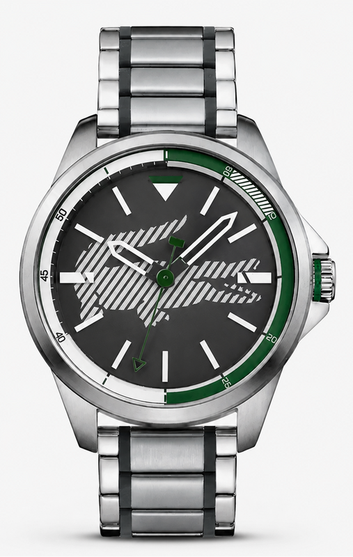 Lacoste Capbreton Gray Dial Two Tone Steel Strap Watch for Men - 2010943 Authentic Buy Shop Now