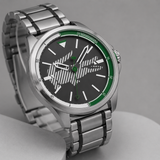 Lacoste Capbreton Gray Dial Two Tone Steel Strap Watch for Men - 2010943 Authentic Buy Shop Now