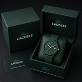 Lacoste 12.12 Move Green Dial Green Silicon Strap Watch for Men - 2011238 Authentic Buy Shop Now