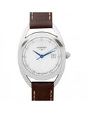 Longines Equestrian Mother of Pearl Dial Brown Leather Strap Watch for Women - L6.136.4.87.2 Authentic Buy Shop Now