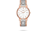 Longines Presence 38.5mm Automatic White Dial Two Tone Steel Strap Watch for Men - L4.921.1.12.7 Authentic Buy Shop Now