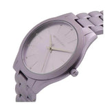 Michael Kors Slim Runway Quartz Purple Dial Purple Steel Strap Watch For Women - MK4540 Authentic Buy Shop Now