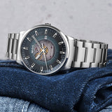 Mido Commander Automatic Gradient Black Dial Silver Steel Strap Watch For Men - M021.407.11.411.00 Authentic Buy Shop Now