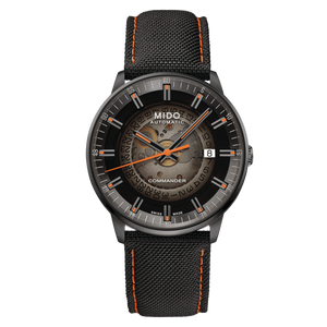 Mido Commander Automatic Gradient Black Dial Black Nylon Strap Watch For Men - M021.407.37.411.00 Authentic Buy Shop Now