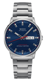 Mido Commander II Automatic Chronometer Blue Dial Silver Steel Strap Watch For Men - M021.431.11.041.00 Authentic Buy Shop Now