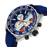 Tag Heuer Formula 1 Gulf Edition Blue Dial Blue Leather Strap Watch for Men - CAZ101N.FC8243 Authentic Buy Shop Now