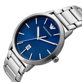 Emporio Armani Ruggero Blue Dial Silver Steel Strap Watch for Men - AR11311 Authentic Buy Shop Now