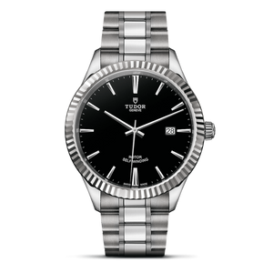 Tudor Style Automatic Black Dial Silver Steel Strap Watch for Men - M12710-0003 Authentic Buy Shop Now