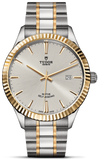 Tudor Style Automatic Silver Dial Two Tone Steel Strap Watch for Men - M12713-0003 Authentic Buy Shop Now