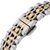 Emporio Armani Gianni T-Bar Beige Dial Two Tone Steel Strap Watch for Women - AR11702 Authentic Buy Shop Now