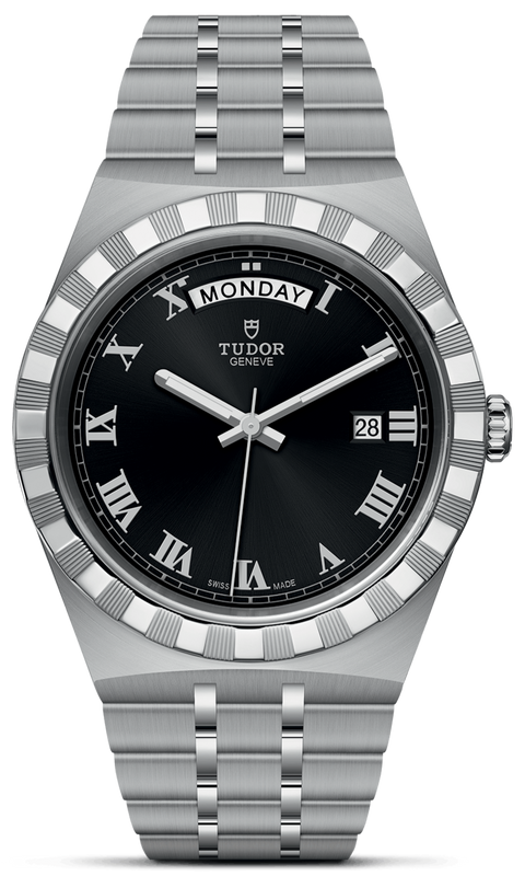 Tudor Royal Automatic Black Dial Silver Steel Strap Watch for Men - M28600-0003 Authentic Buy Shop Now