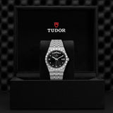 Tudor Royal Automatic Diamonds Black Dial Silver Steel Strap Watch for Men - M28600-0004 Authentic Buy Shop Now
