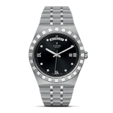 Tudor Royal Automatic Diamonds Black Dial Silver Steel Strap Watch for Men - M28600-0004 Authentic Buy Shop Now