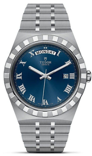 Tudor Royal Automatic Blue Dial Silver Steel Strap Watch for Men - M28600-0005 Authentic Buy Shop Now