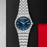 Tudor Royal Automatic Diamonds Blue Dial Silver Steel Strap Watch for Men - M28600-0006 Authentic Buy Shop Now