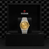 Tudor Royal Automatic Diamonds Gold Dial Two Tone Steel Strap Watch for Men - M28603-0006 Authentic Buy Shop Now