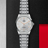 Tudor 1926 Automatic Diamonds Silver Dial Silver Steel Strap Watch for Men - M91650-0003 Authentic Buy Shop Now